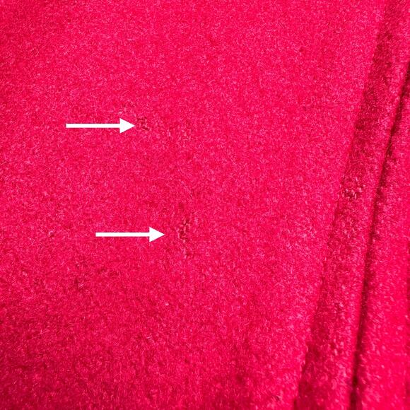 Le Tigre | Men | Vintage 80s Red Wool Felt Bomber Jacket | Size 38 Small - Picture 10 of 11